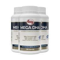 Kit 3 Mega Dha 1500Mg Vitafor 120 Cápsulas