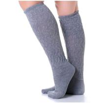 Kit 3 Meia Aeróbica Cano Alto Fitness Esportiva Feminina Academia Ginástica