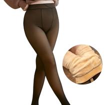 kit 3 Meia Calça Térmica Feminina Marrom Peluciada 32cmx99cm Reforçada para Inverno Tamanho Único