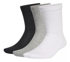 Kit 3 Meia Cano Longo Unissex Algodão