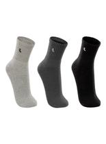 Kit/3 Meia Cano Médio Lupo 03148-089 Masculina Sport Algodão T. 37/40 41/44