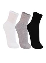 Kit/3 Meia Cano Médio Trifil T08721 Unissex Esportiva Algodão T. 31/34 35/38 39/43