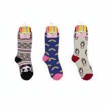 Kit 3 Meia Dedo Dedão Colorida Cano Médio Chinelinho Ninja