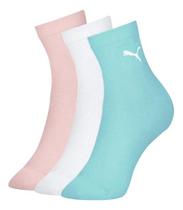 Kit 3 Meia Esportiva Feminina Cano Médio 34 a 39 Puma Kit 3 Meia Esportiva Feminina Cano Médio 34 a 39 Puma