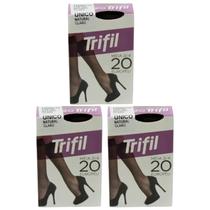 Kit 3 Meia Fina 3/4 Europeu Fio 20 Natural - Trifil