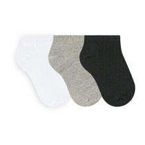 Kit 3 Meia Infantil Selene Sapatilha Unissex Algodão 25/28