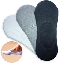 Kit 3 Meia Invisível Feminina Respirável Sapatilha Soquete