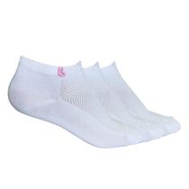 Kit 3 Meia Lupo Feminina Branca Cano Curto Algodão Sport 03226-089