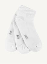Kit/3 Meia Soquete Plié 090113 Unissex Esportiva Algodão T. 34/39 40/44