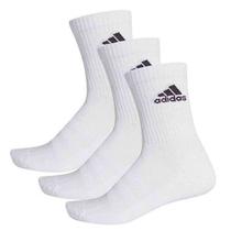 Kit 3 Meias Adidas Cano Alto - Unissex - Branco Kit 3 Meias Adidas Cano Alto - Unissex - Branco