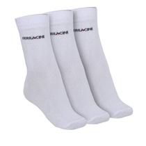Kit 3 Meias Adulto Ferracini Cano Longo Basic BL Branco
