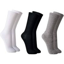 Kit 3 Meias Atoalhadas Lupo Esporte Adulto Cano Alto Conforto e Durabilidade