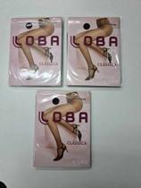 Kit 3 Meias Calça Fio15 Lupo Loba Clássica Fina 5760 Tamanho M Cor Preto.Gênero:Feminino