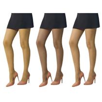 Kit 3 Meias-Calças Selene Básica Fio 15 Feminino