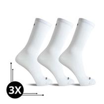 Kit 3 Meias Ciclista Lisa Bike Corrida Cano Médio Masculina Kit 3 Meias Ciclista Lisa Bike Corrida Cano Médio Masculina