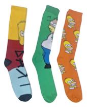 Kit 3 Meias Divertidas Simpsons Personagens Adulto Juvenil Kit 3 Meias Divertidas Simpsons Personagens Adulto Juvenil
