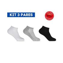 Kit 3 Meias Invisivel Dia a Dia Unissex Tamanho:33ao38