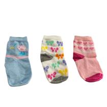 Kit 3 meias menina escolar derby 1499001 algodão antialergico Kit 3 meias menina escolar derby 1499001 algodão antialergico