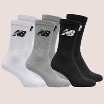 Kit 3 Meias New Balance Cano Alto Para Esporte Kit 3 Meias New Balance Cano Alto Para Esporte