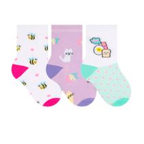 Kit 3 Meias Para Bebe Menina Selene Kit 3 Meias Para Bebe Menina Selene