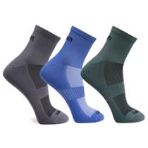 Kit 3 meias poliamida cano curto esportiva corrida academia exercício funcional trilhas evita bolhas Kit 3 meias poliamida cano curto esportiva corrida academia exercício funcional trilhas evita bolhas