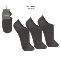 Kit 3 Meias Sapatilha Invisivel Sport Lupo