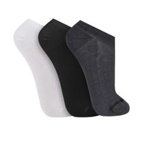 Kit 3 Meias Sapatilha Invisível Trifil T7064 Branca/Preta/Chumbo