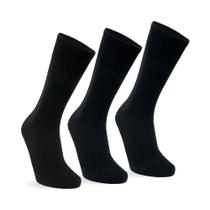 Kit 3 Meias Sociais Masculina Selene 8500-300 Pretas
