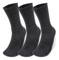 Kit 3 Meias Under Armour Core Cotton Crew Cano Alto Original