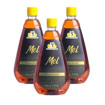 KIT 3 Mel Puro 100% 1.1kg Apiário Castelo Branco Florada Silvestre de abelha sem glúten