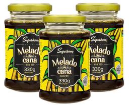 kit 3 Melado De Cana Superbom Vidro 330g