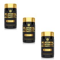 Kit 3 Melatonina 0,21mg Triptofano Premium 500mg 3x60 cps Floral Ervas