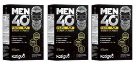 Kit 3 Men 40 Viking Barba E Cabelo 30 Cápsulas Katigua