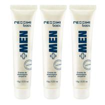 Kit 3 +Men Creme de Massagem Corporal Masculino 151g Pessini