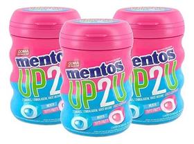 Kit 3 Mentos Pote Up 2U TuttiFrutti e Menta Goma de Mascar Sem Açucar Kit 3 Mentos Pote Up 2U TuttiFrutti e Menta Goma de Mascar Sem Açucar