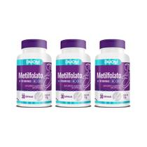 Kit 3 Metilfolato Com Vitaminas B12 E B6 Com 30Caps - Duom