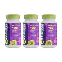 Kit 3 Metilfolato com Vitaminas B6 e B12 3x30 cápsulas Maltta