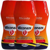 Kit 3 Miconaze Pés Anti Micose Rachadura Frieira e Chule