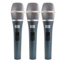 Kit 3 Microfone Kadosh K98 Com Cachimbo e Case Kit 3 Microfone Kadosh K98 Com Cachimbo e Case