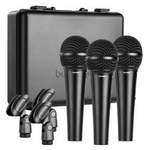 Kit 3 Microfones De Mão Profissional Xm1800s Behringer Com Maleta E Suporte Cachimbo Kit 3 Microfones De Mão Profissional Xm1800s Behringer Com Maleta E Suporte Cachimbo