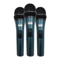 Kit 3 Microfones Dinâmico com Fio TK 51C Onyx