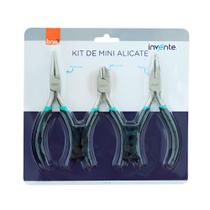 Kit 3 Mini Alicate Brw Meia Cana/corte e Redondo