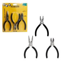 Kit 3 Mini Alicates Com Mola 45'' Preto Kit 3 Mini Alicates Com Mola 45'' Preto