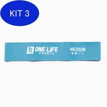 Kit 3 Mini Band Em Látex - Média - One Life