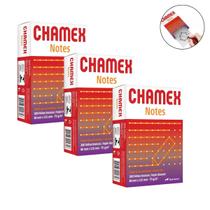 Kit 3 Mini Bloco Anotação s/pauta Chamex Notes 75g 80x115mm Kit 3 Mini Bloco Anotação s/pauta Chamex Notes 75g 80x115mm