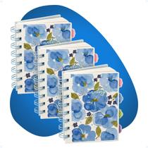 Kit 3 Mini Cadernos Anotações Bloco De Notas Pautado Wire-o Kit 3 Mini Cadernos Anotações Bloco De Notas Pautado Wire-o