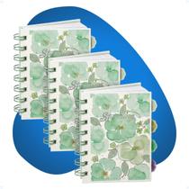 Kit 3 Mini Cadernos Anotações Bloco De Notas Pautado Wire-o Kit 3 Mini Cadernos Anotações Bloco De Notas Pautado Wire-o