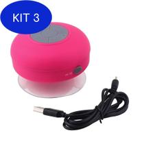 Kit 3 Mini Caixa De Som Portátil Bluetooth