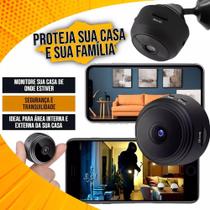Kit 3 Mini Câmera Wifi Sem Fio Pequena Discreta Gravador Voz Bateria A9 Full HD 1080p
