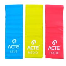 Kit 3 Mini Faixa Elástica + 3 Faixa Elástica Com 3 Intensidades